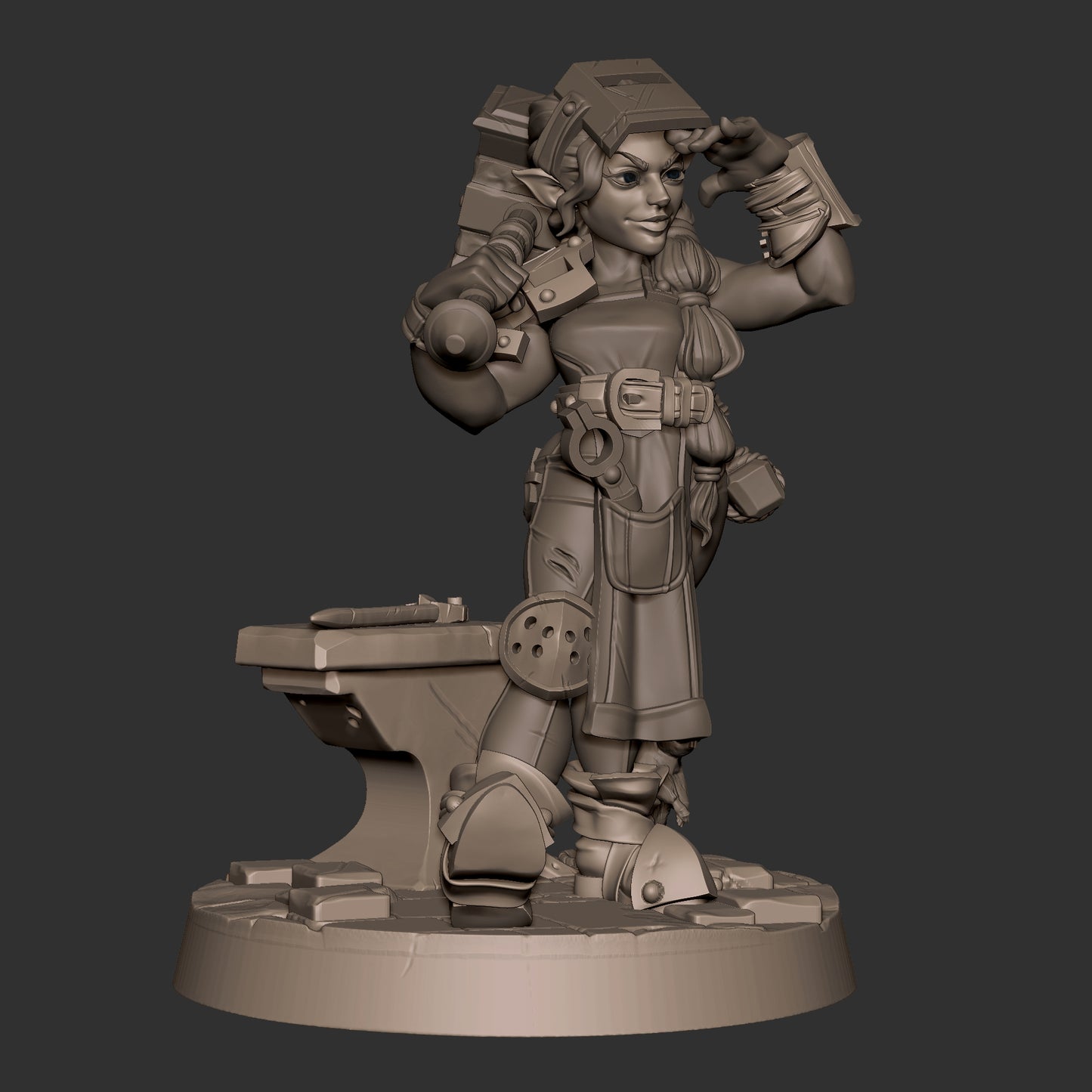 Helen, the Blacksmith Halfling