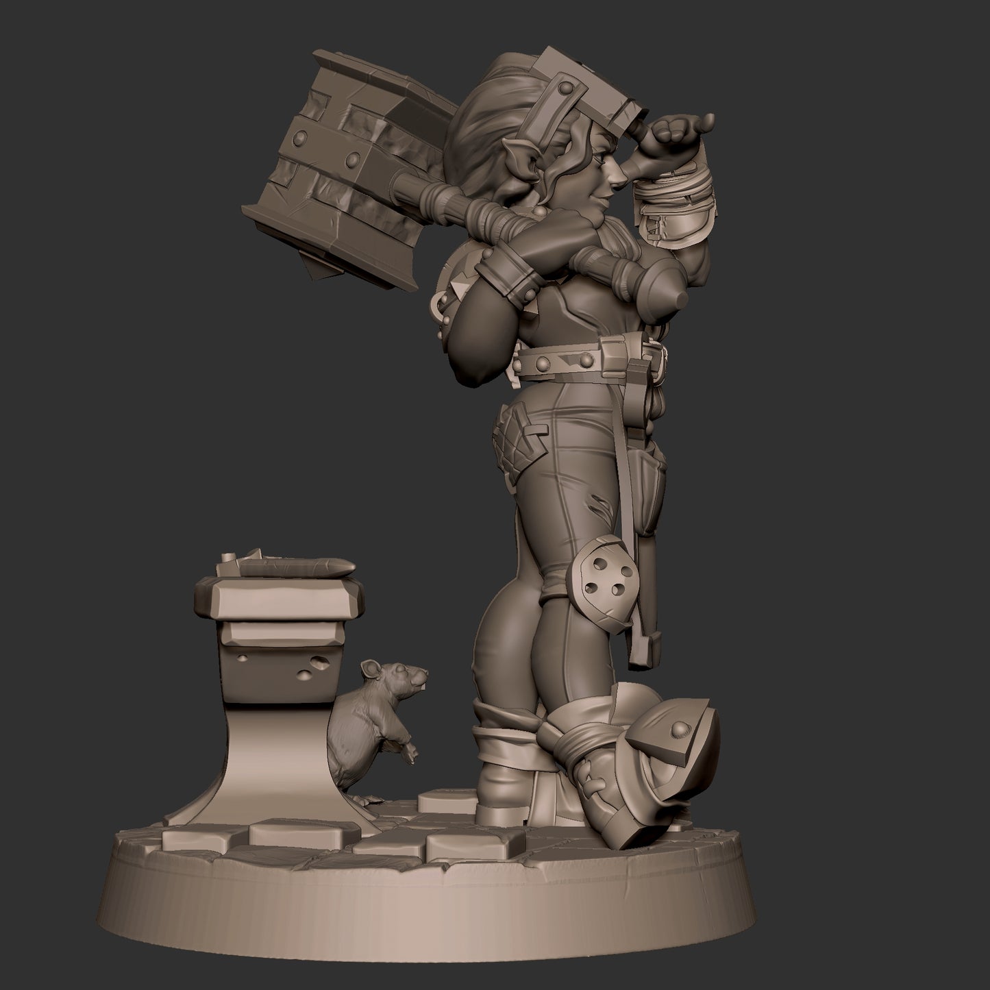 Helen, the Blacksmith Halfling