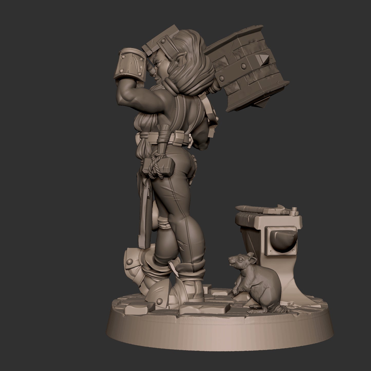Helen, the Blacksmith Halfling