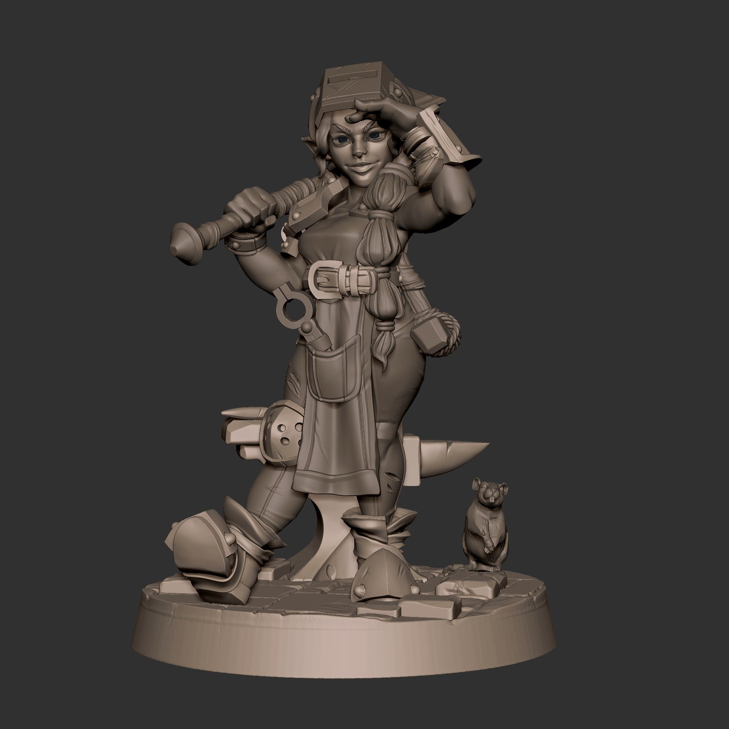 Helen, the Blacksmith Halfling