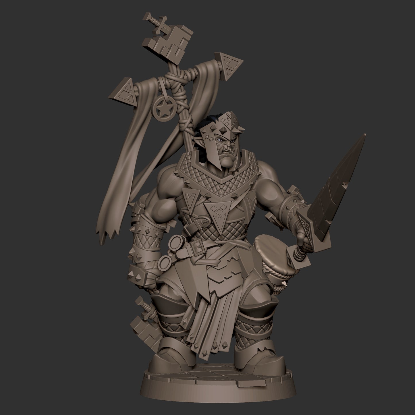 Half-Orc Warpriest