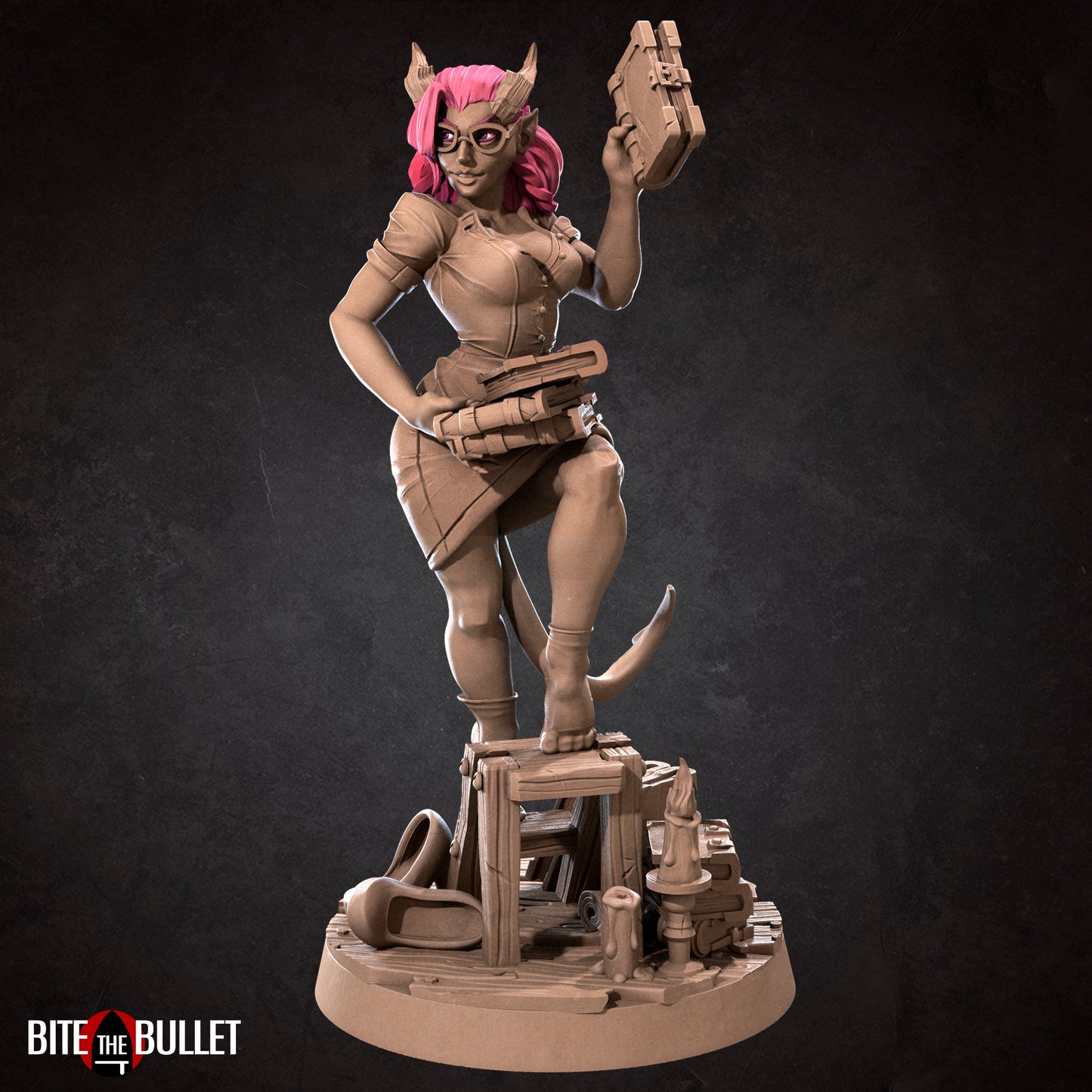 Liz the librarian Tiefling