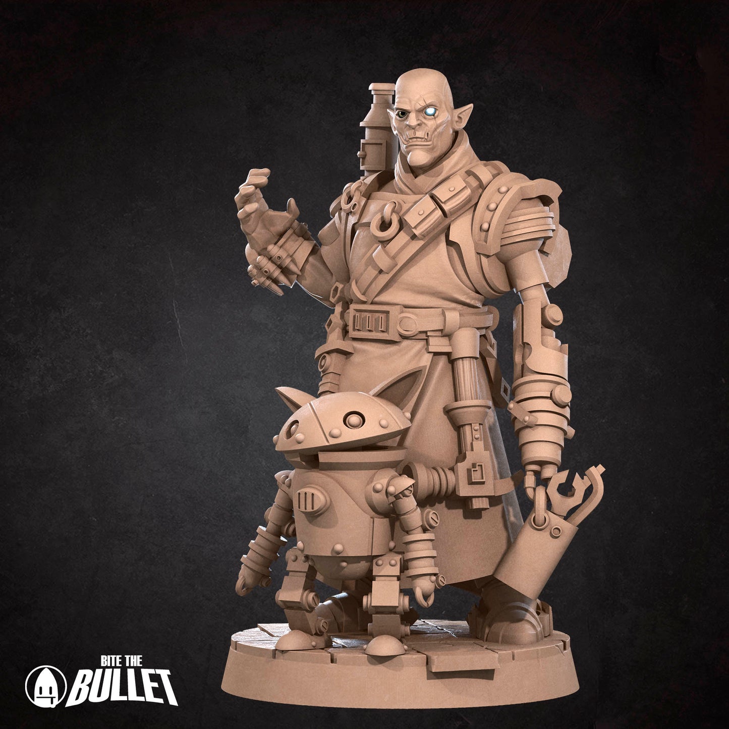 Half-Orc Inventor and Robot