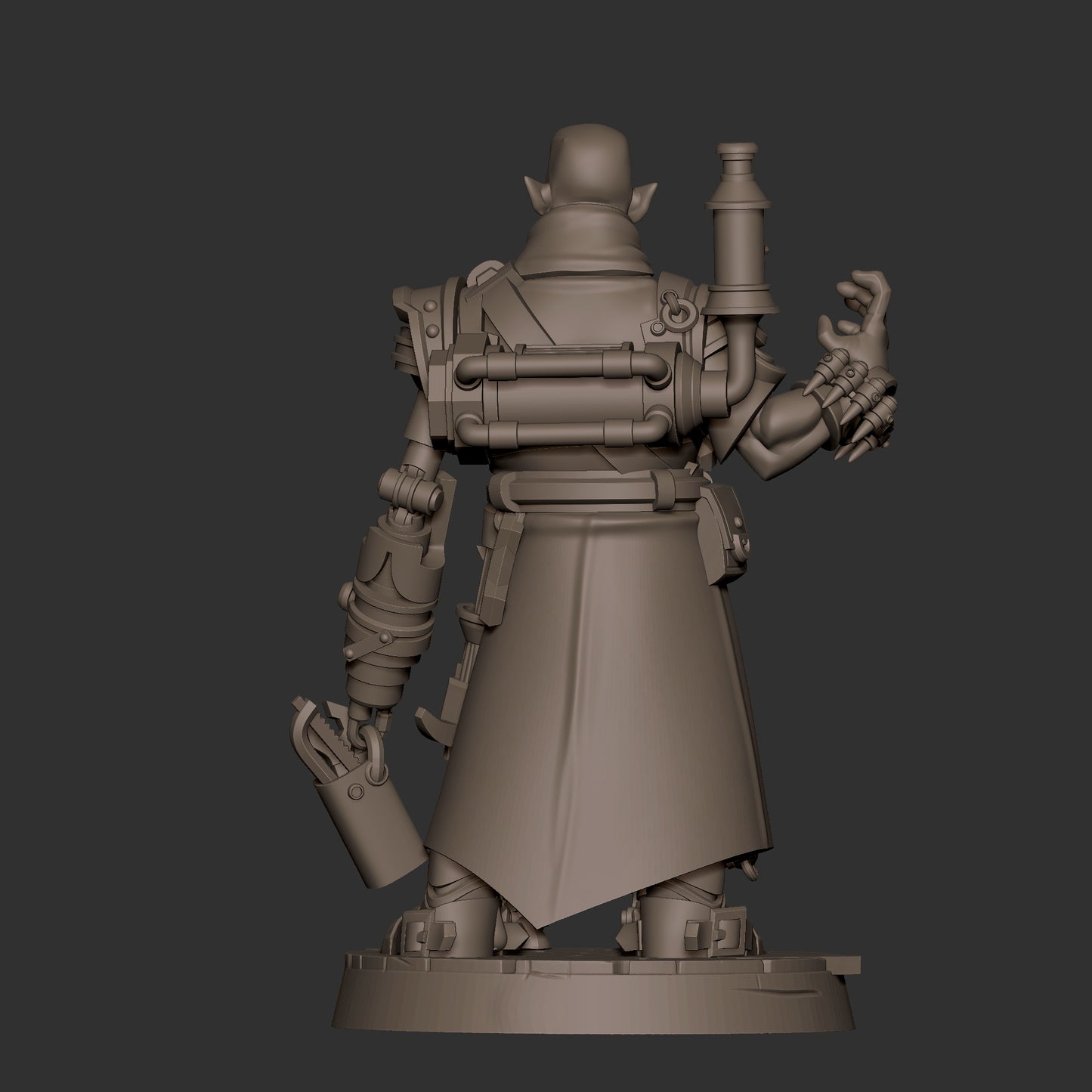 Half-Orc Inventor and Robot