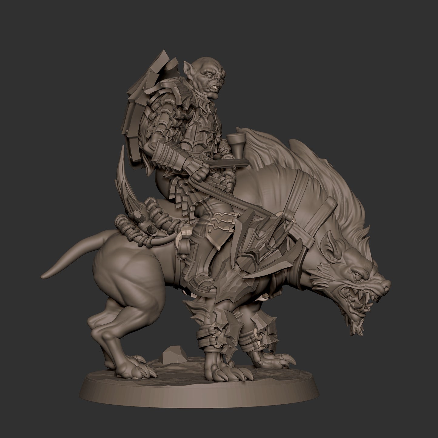 Orc Warg Rider Lieutenant