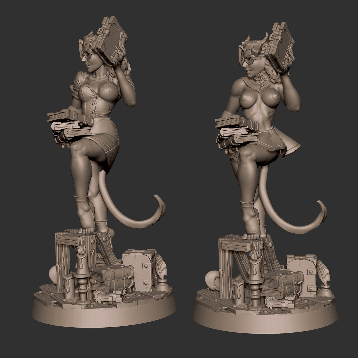Liz the librarian Tiefling