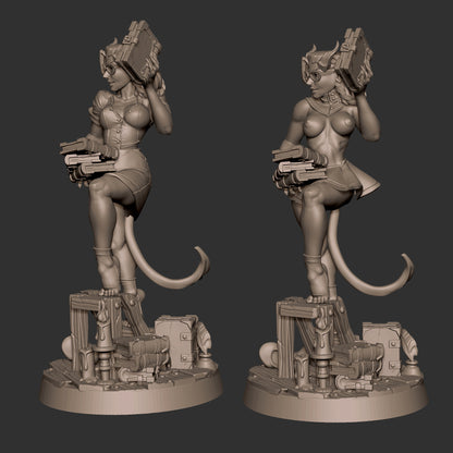 Liz the librarian Tiefling