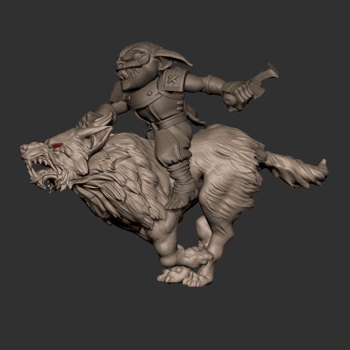 Wolf Mounted Goblin