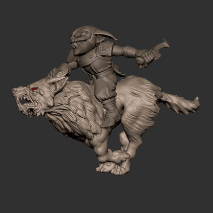 Wolf Mounted Goblin