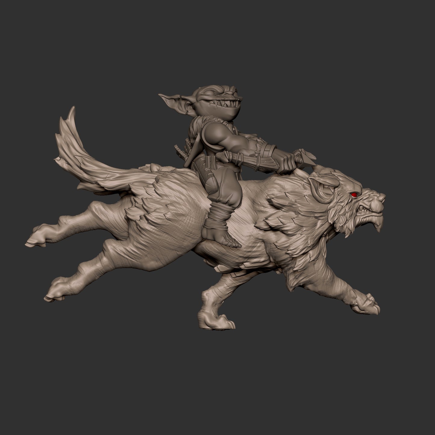 Wolf Mounted Goblin
