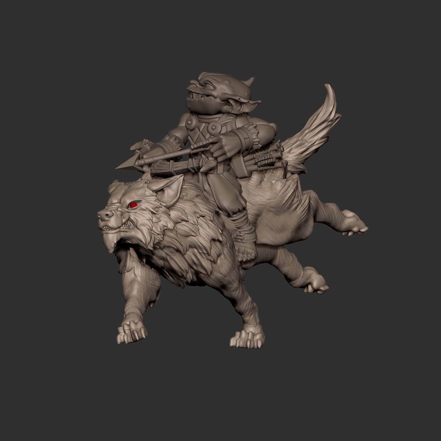 Wolf Mounted Goblin
