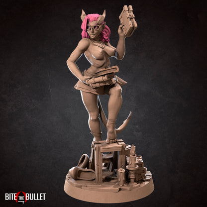 Liz the librarian Tiefling