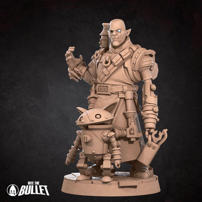 Half-Orc Inventor and Robot
