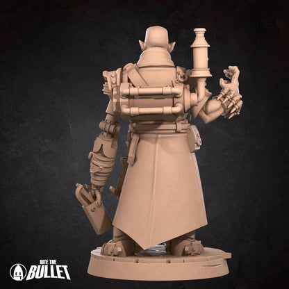 Half-Orc Inventor and Robot