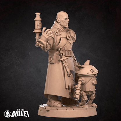 Half-Orc Inventor and Robot