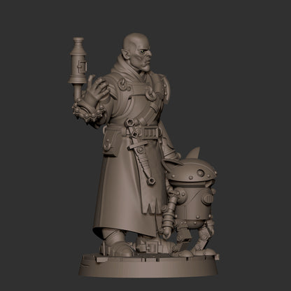 Half-Orc Inventor and Robot