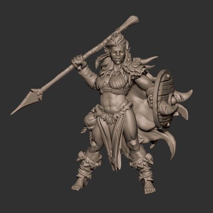 Kisha, the amazon half-orc