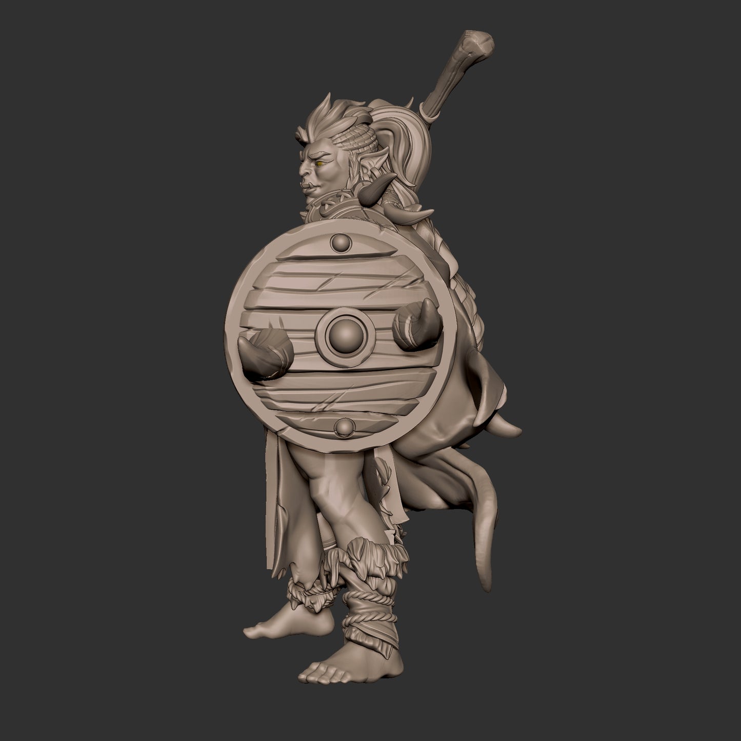 Kisha, the amazon half-orc