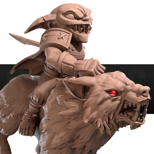 Wolf Mounted Goblin