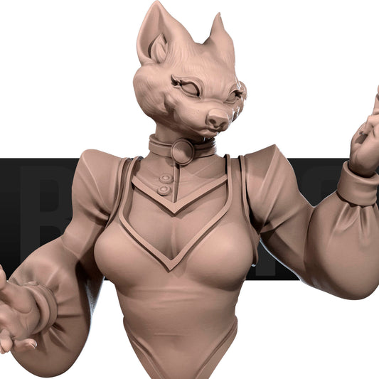 Foxfolk Maid Bust