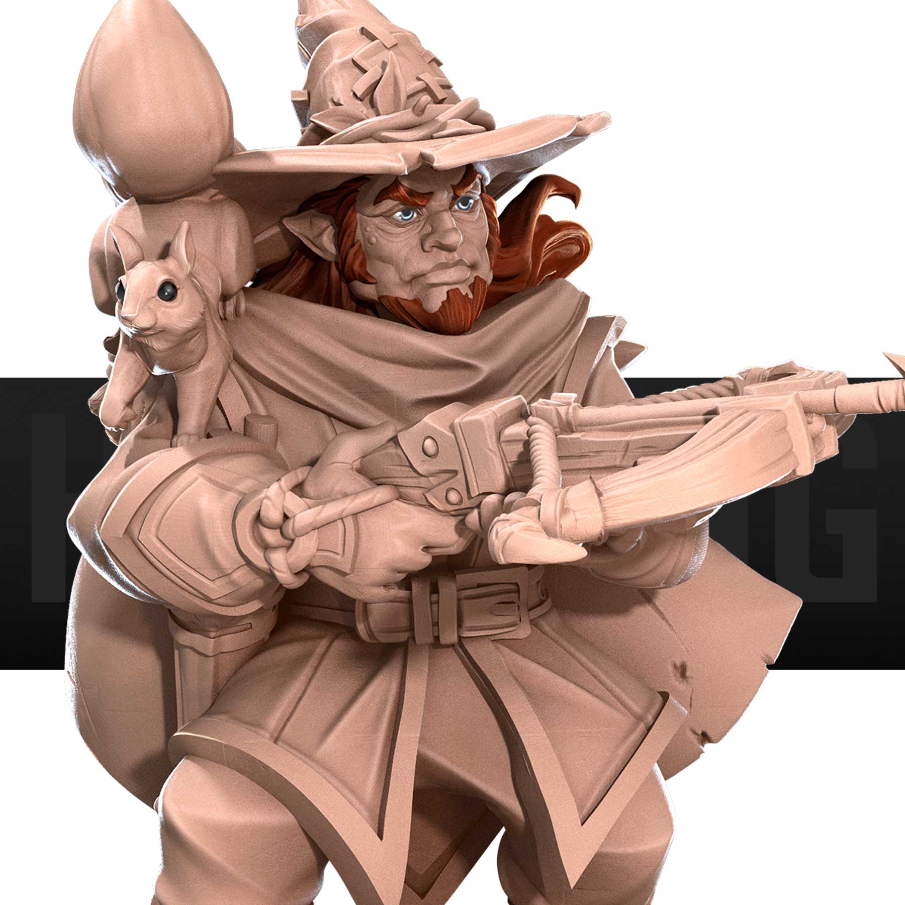Criminal Halfing Ranger 2204_ch_halfling_ranger.stl – Bite the Bullet Studio