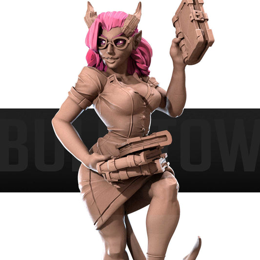Liz the librarian Tiefling